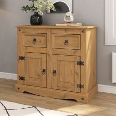 Corona 2 Door 2 Drawer Sideboard - Mexican Solid Pine